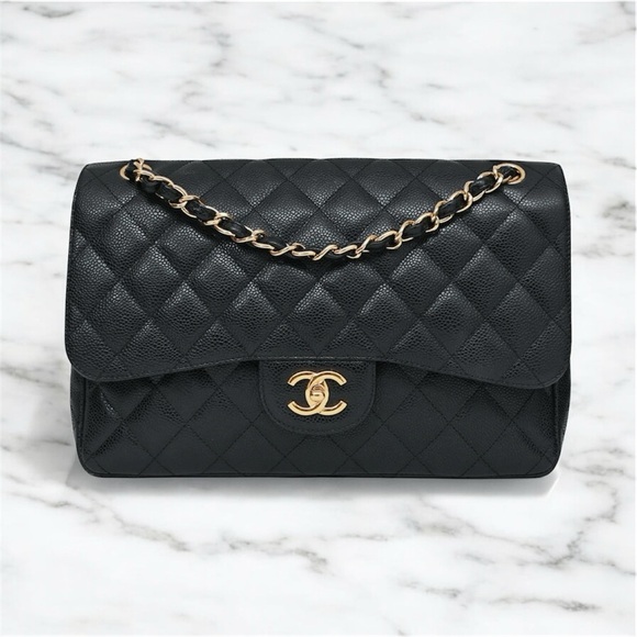 CHANEL JUMBO CAVIAR GHW - Picture 1 of 16